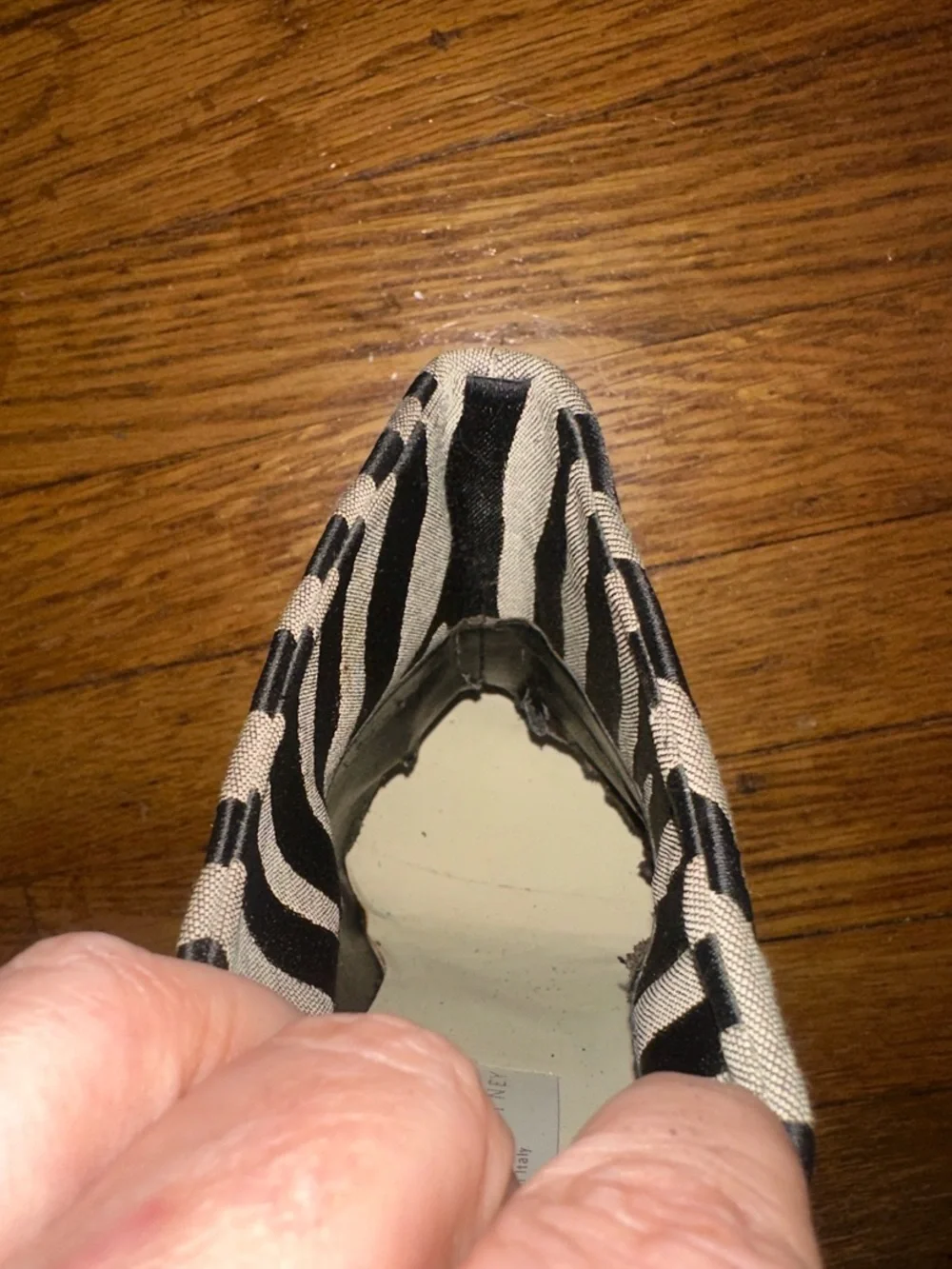 Stella McCartney Zebra-Print Ankle Booties Black/Gray-Silver Size 40UK 9.5US